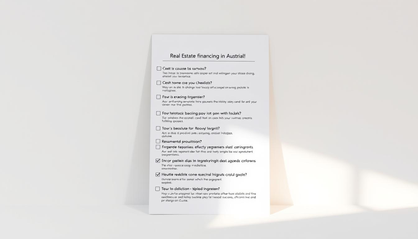 Welche Punkte gehören auf die Checkliste zur Immobilienfinanzierung?